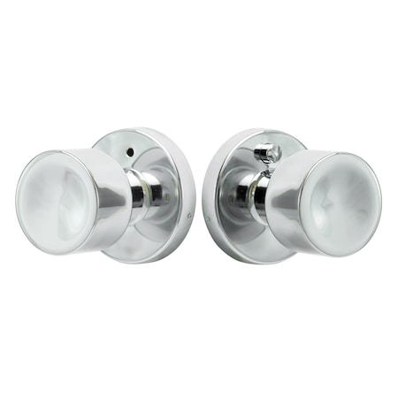 Sure-Loc Hardware Bergen Round Privacy Knobset, Polished Chrome